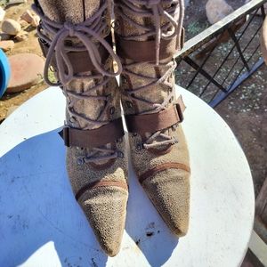 Diesel "Everest" leather boots